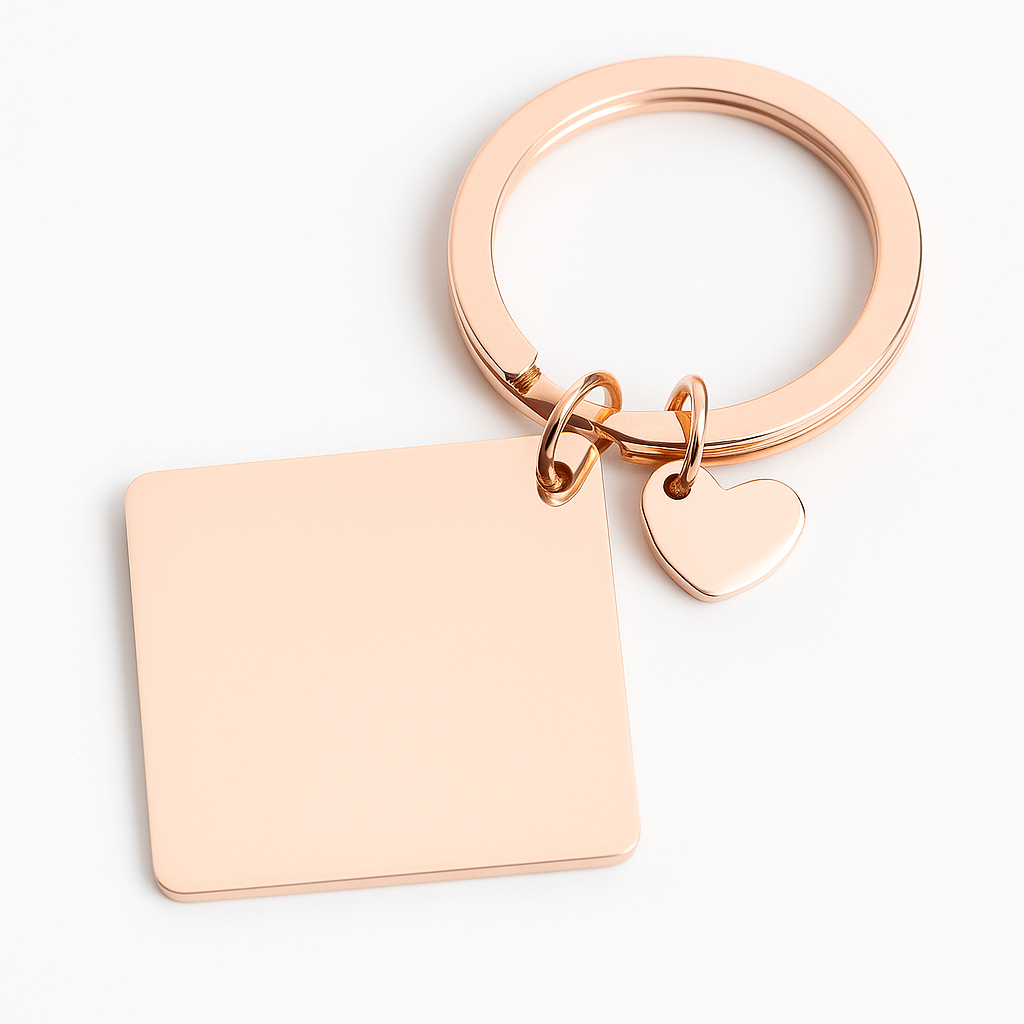 Llavero de acero inoxidable personalizable