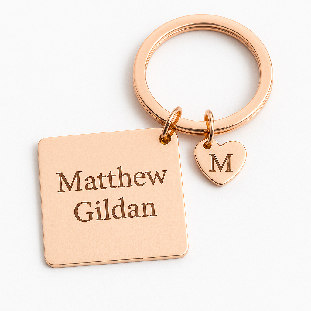 Llavero de acero inoxidable personalizable