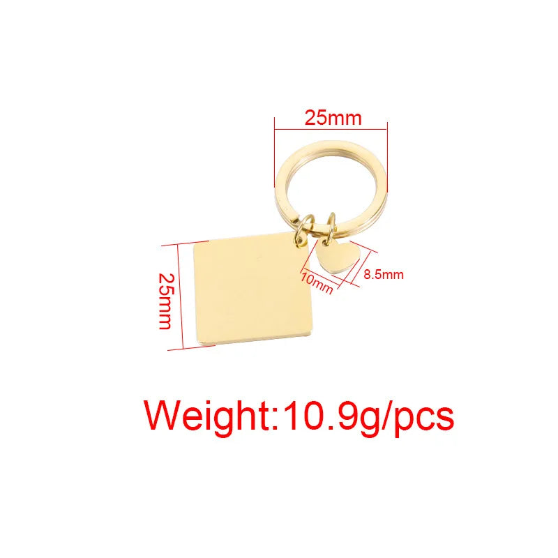 Llavero de acero inoxidable personalizable