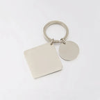 Llavero de acero inoxidable con colgante para bolso personalizable